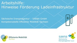 Arbeitshilfe - Hinweise zur Förderung der Ladeinfrastruktur